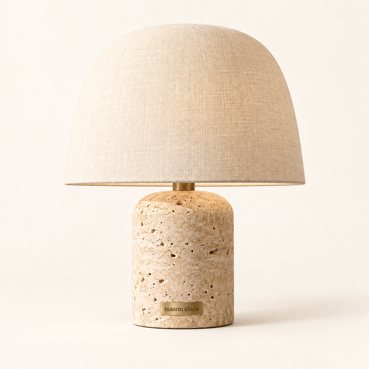 Aube Travertine Table Lamp
