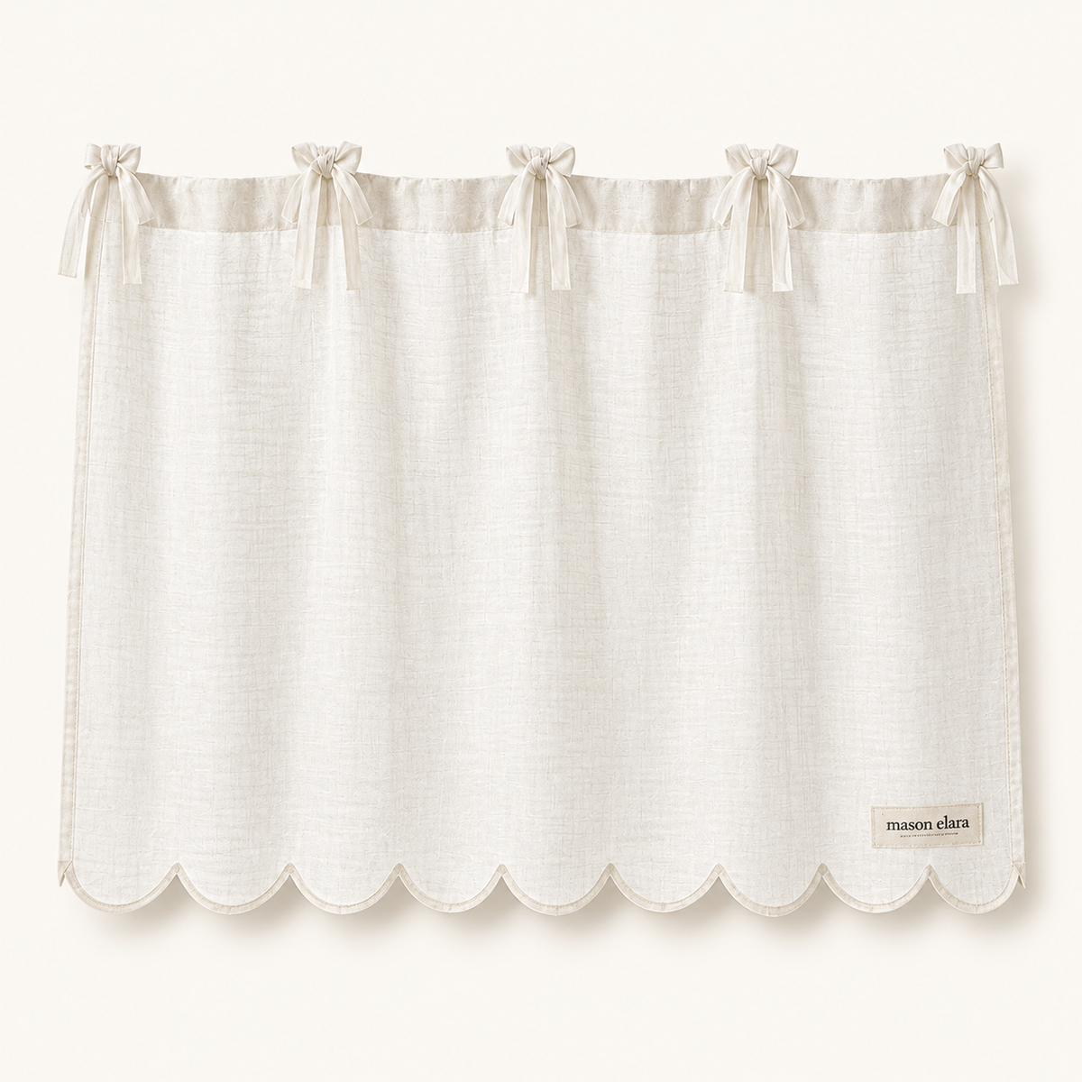 Loire Scallop Cafe Curtain