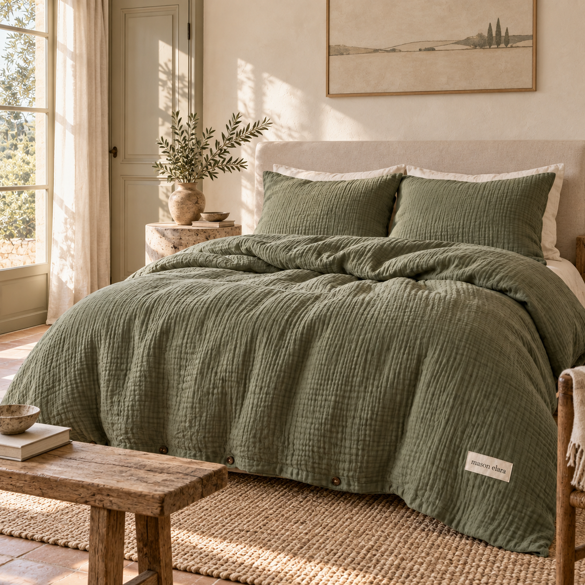 Provence Gauze Bedding Set