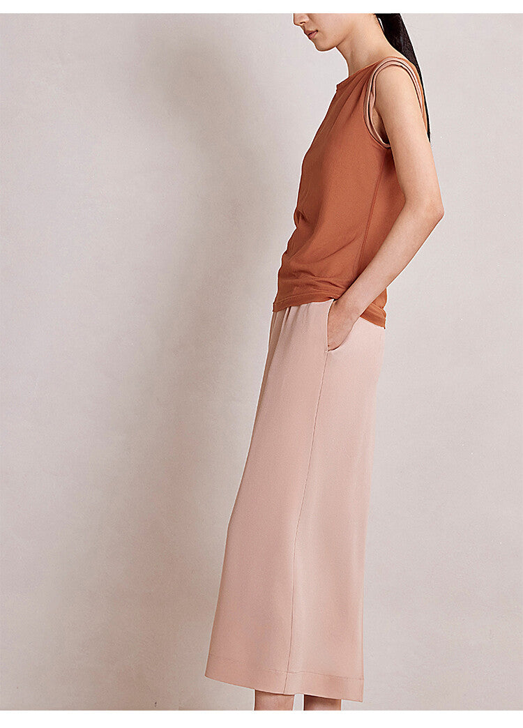 Blush Pink Sleeveless Suit Set – Modern Elegance Redefined