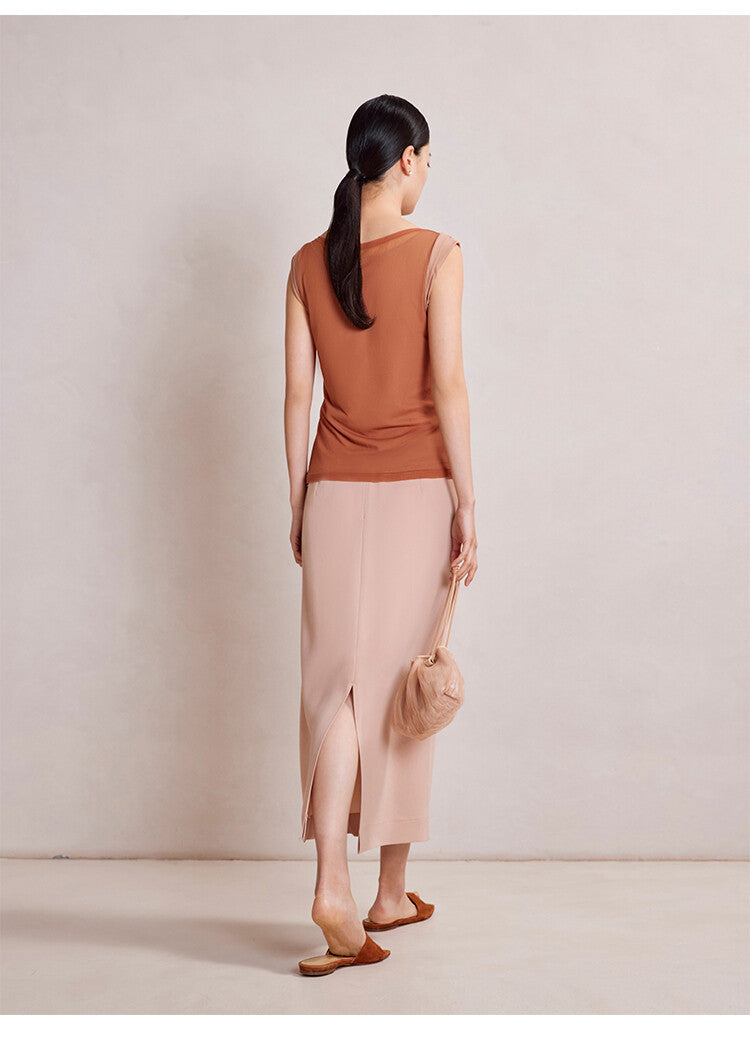 Blush Pink Sleeveless Suit Set – Modern Elegance Redefined