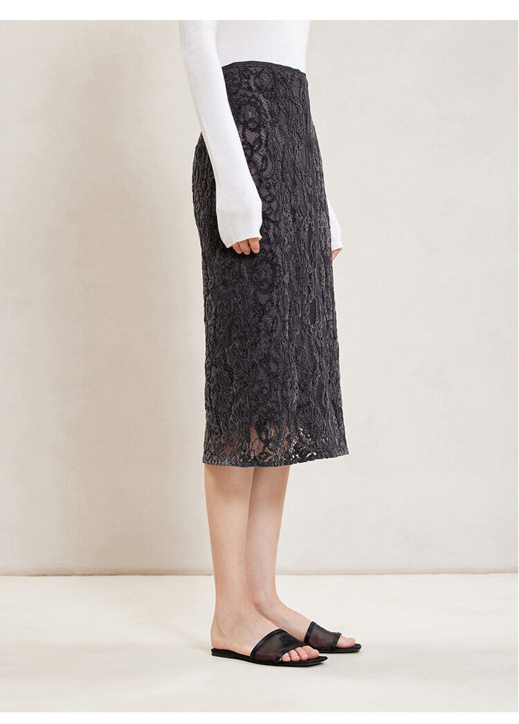 Black Midi Straight Skirt – Effortless Elegance