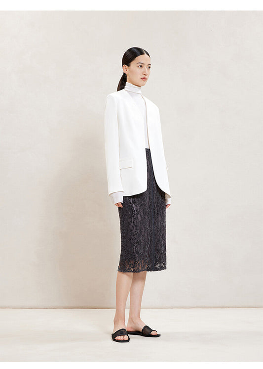 Black Midi Straight Skirt – Effortless Elegance