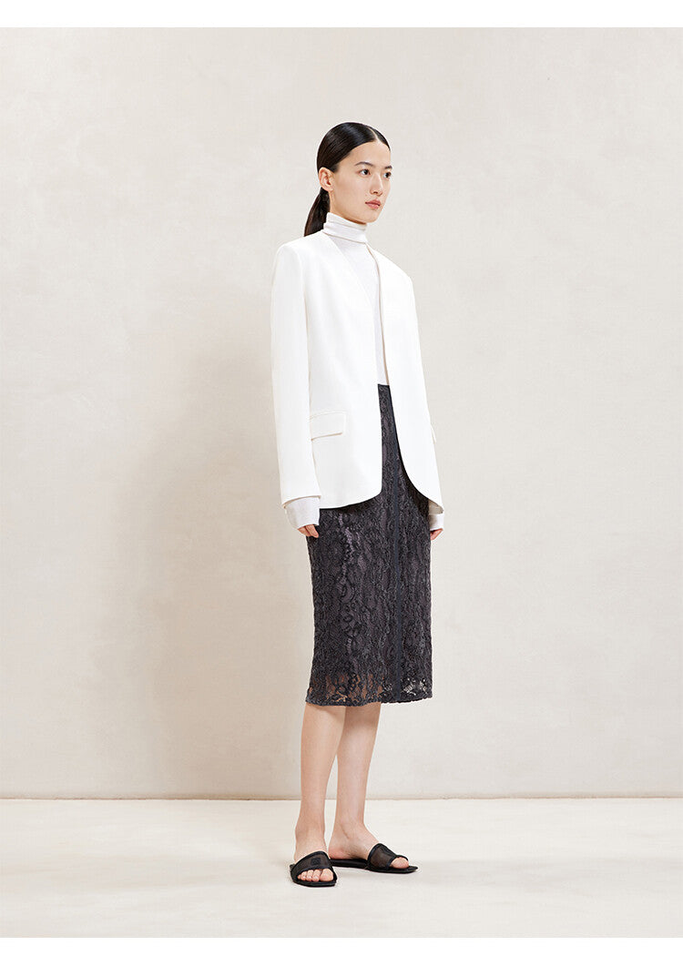 Black Midi Straight Skirt – Effortless Elegance