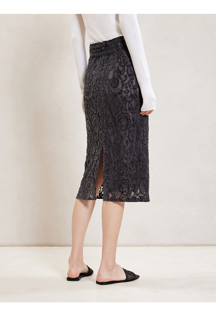 Black Midi Straight Skirt – Effortless Elegance