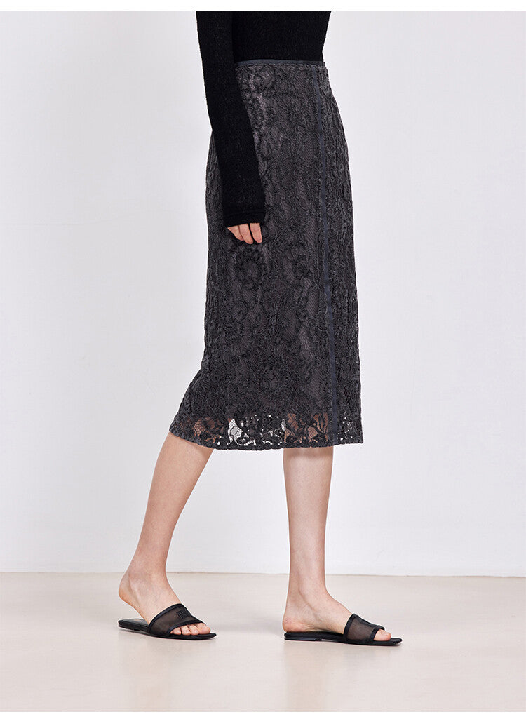 Black Midi Straight Skirt – Effortless Elegance