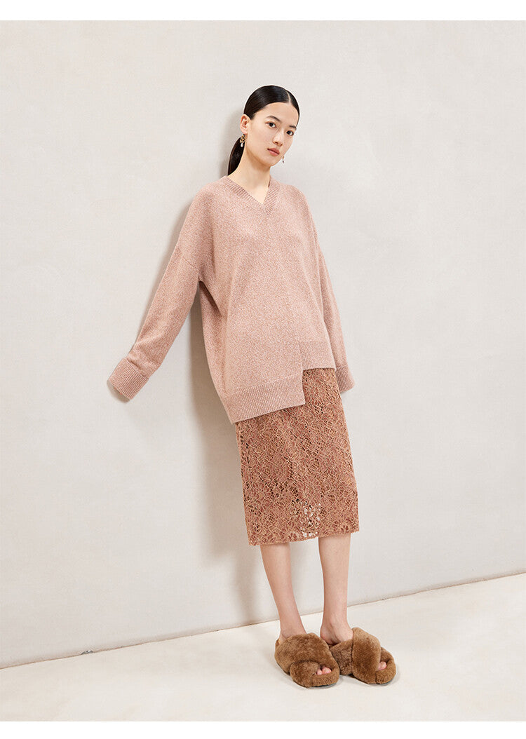 Light Brown Midi Straight Skirt – Effortless Elegance