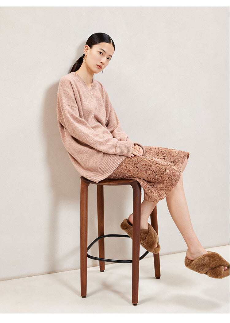 Light Brown Midi Straight Skirt – Effortless Elegance
