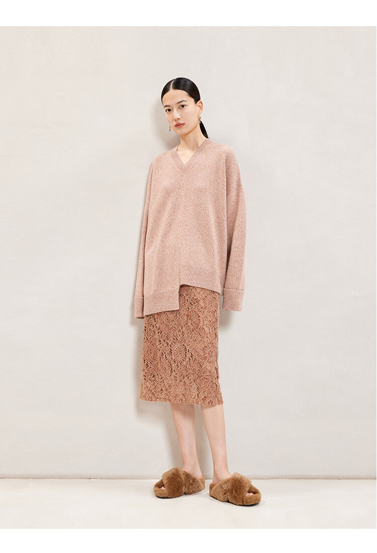 Light Brown Midi Straight Skirt – Effortless Elegance