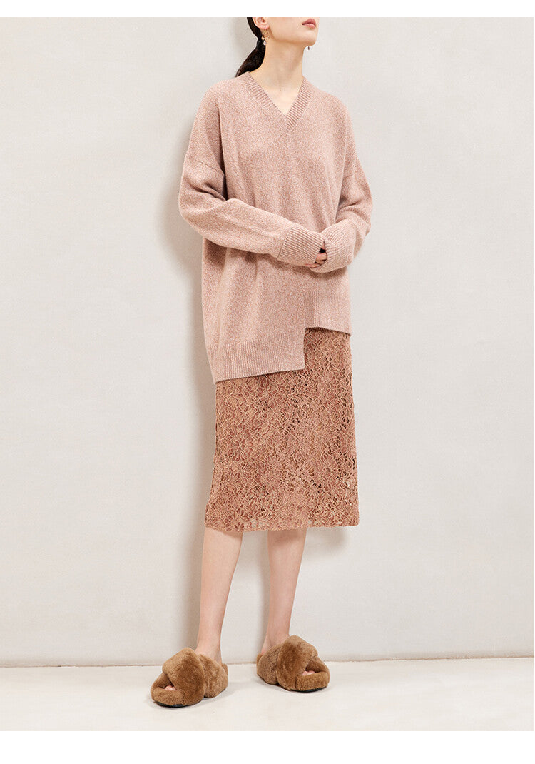 Light Brown Midi Straight Skirt – Effortless Elegance