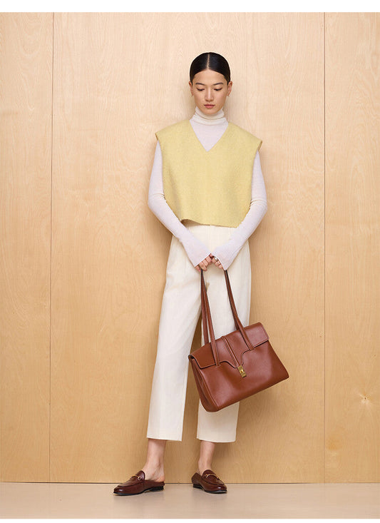 Classic White Straight Ankle-Length Pants – Effortless Elegance