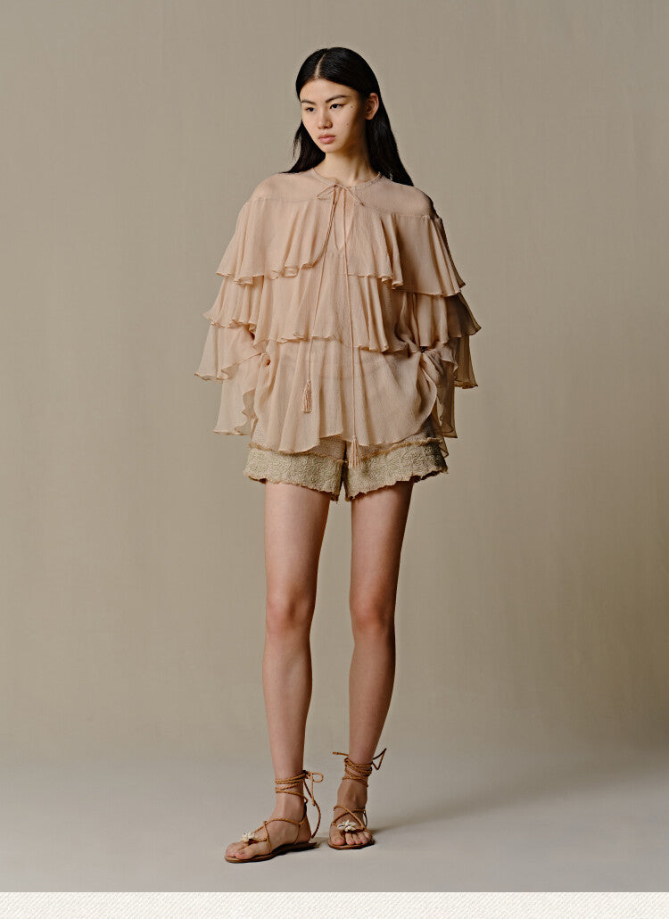 Flowy Chiffon Blouse Versatile