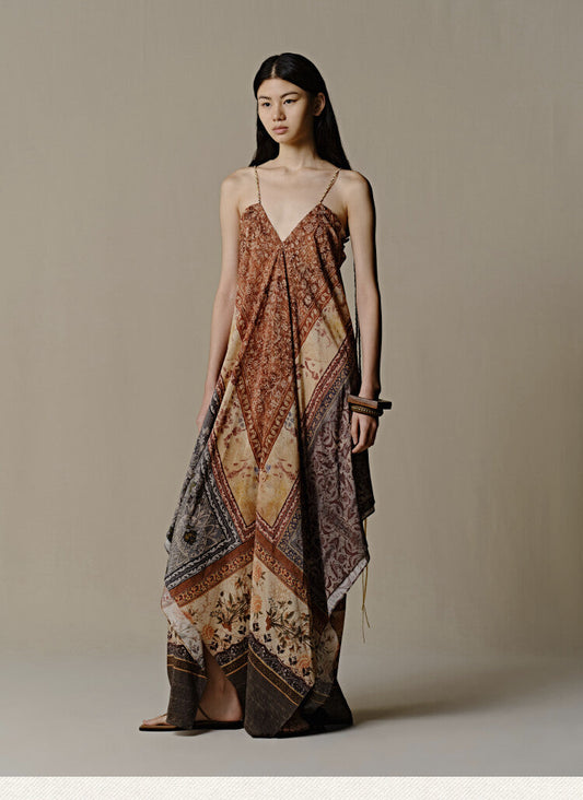Ancient Maxi Boho Print Dress