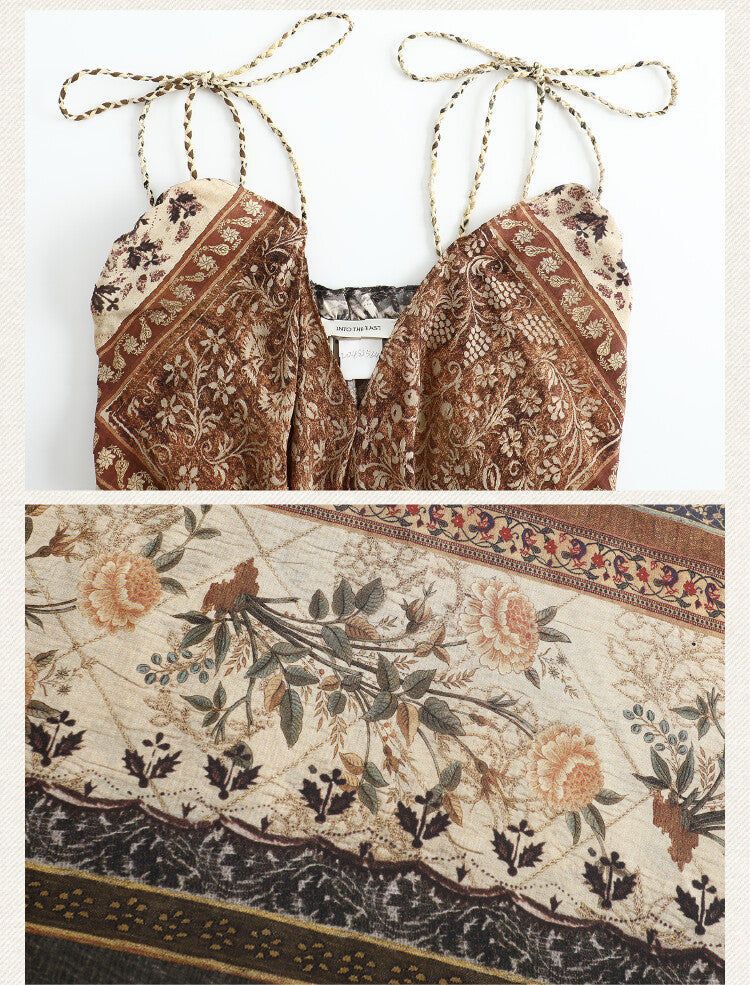 Ancient Maxi Boho Print Dress