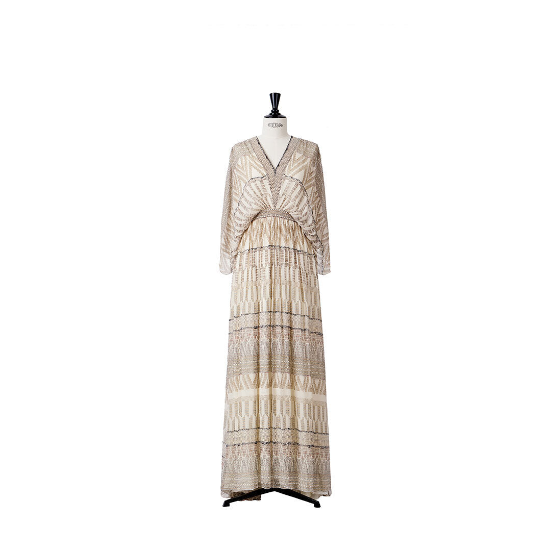 V-Neck Miranda Chiffon Maxi Dress