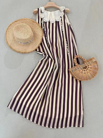 2025 MAY STRIPED MAXI DRESS