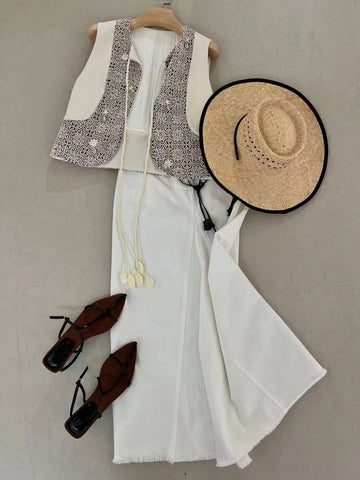 2025 MAY BOHO MAXI SKIRT SET