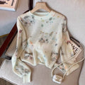 Spring kitty sweater blouse