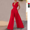 2025 NEW European Summer Jumpsuit Slim HighWaisted WideLeg Style