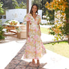 2025 Floral Elegance SpringSummer Maxi Dress for EuroAmerican Market
