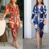 2025 NEW Sexy Print Maxi Dress 2025 EuroAmerican Style
