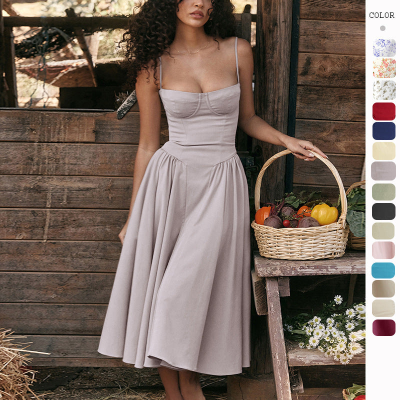 2025 NEW Summer Dress French Vintage Dopamine Chic