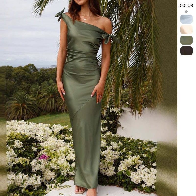 2025 NEW Summer OffShoulder Sexy Elegant Bodycon Maxi Dress