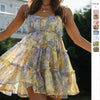 2025 NEW Tropical Print Sundress Sexy Chic European Summer 