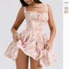 2025 NEW Flirty Floral Mini Dress Summer Sexy  Chic