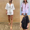 2025 NEW Summer Chic TieUp Top  Shorts Set
