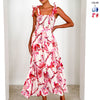 2025 SpringSummer Floral Maxi Dress Adjustable Fit