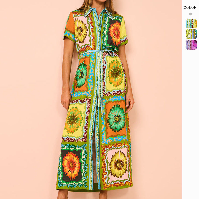 2025 Summer Chic Maxi Dress Bold Prints Vacation Vibes
