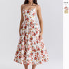 2025 Floral Midi Dress Sweet  Spicy Summer 