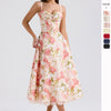 2025 NEW Floral French Summer Dress Chic Slimming  Elegant