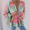 2025 NEW European Autumn Print Shirt  Flattering  Chic
