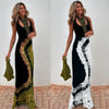 2025 NEW Summer Sexy Floral Print Sundress Backless  Bold
