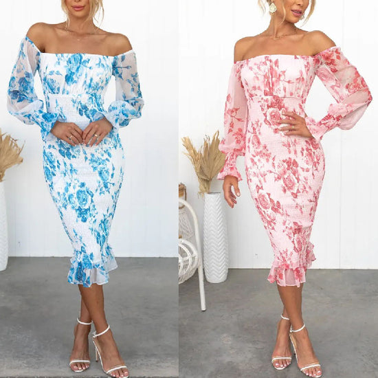 2025 NEW Autumn Sexy Print Dress Export Global Style